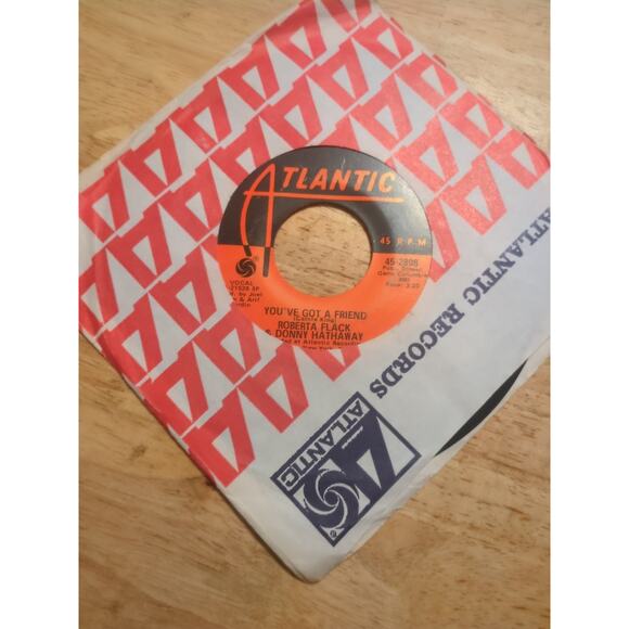 Roberta Flack / Donny Hathaway You've Got A Friend / Gone Away 1971 45 - Picture 2 of 4